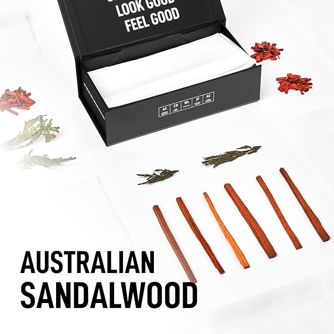 Laundry Sauce Bundle Set Luxury Scented Fabric Softener and Dryer Sheets Pack, Sophisticated Fragrances (Australian Sandalwood)