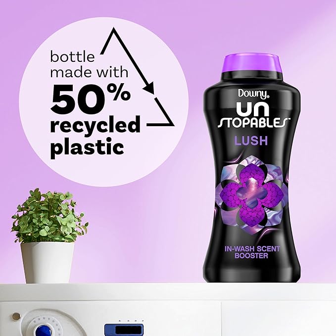 Downy Unstopables In Wash Scent Booster Beads, Lush Scent, 30.1 oz, Laundry Beads for Odor Protection, Downy Scent Booster Beads, Laundry Scent Boosters