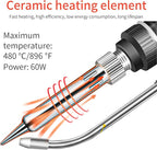 Soldering Iron Kit, 60W Soldering Gun Automatic Hand-held Solder Gun Iron Kit Welding Tool, 110V Automatic Welding Gun, for Electronic Repair, Home appliance repair, DIY