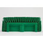 SPARTA Multi-Level Tile Scrub Brush 12" Wide Brush Head, Heavy-Duty Tile Cleaning Brush with End Bristles for Commercial Tiles, Tubs and Floor, Plastic, 12 Inches, Green