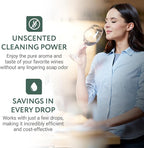 IMPRESA Concentrated Liquid Wine Glass Cleaner - 8 fl oz, Unscented - Streak-Free, Removes Water Spots, Stains & Cloudiness