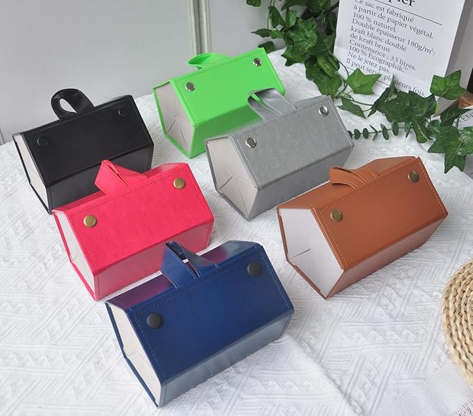 Kenpal Sunglasses Storage Organizer Holder Foldable Travel Case with 5 Slot Compartments for Multiple Glasses