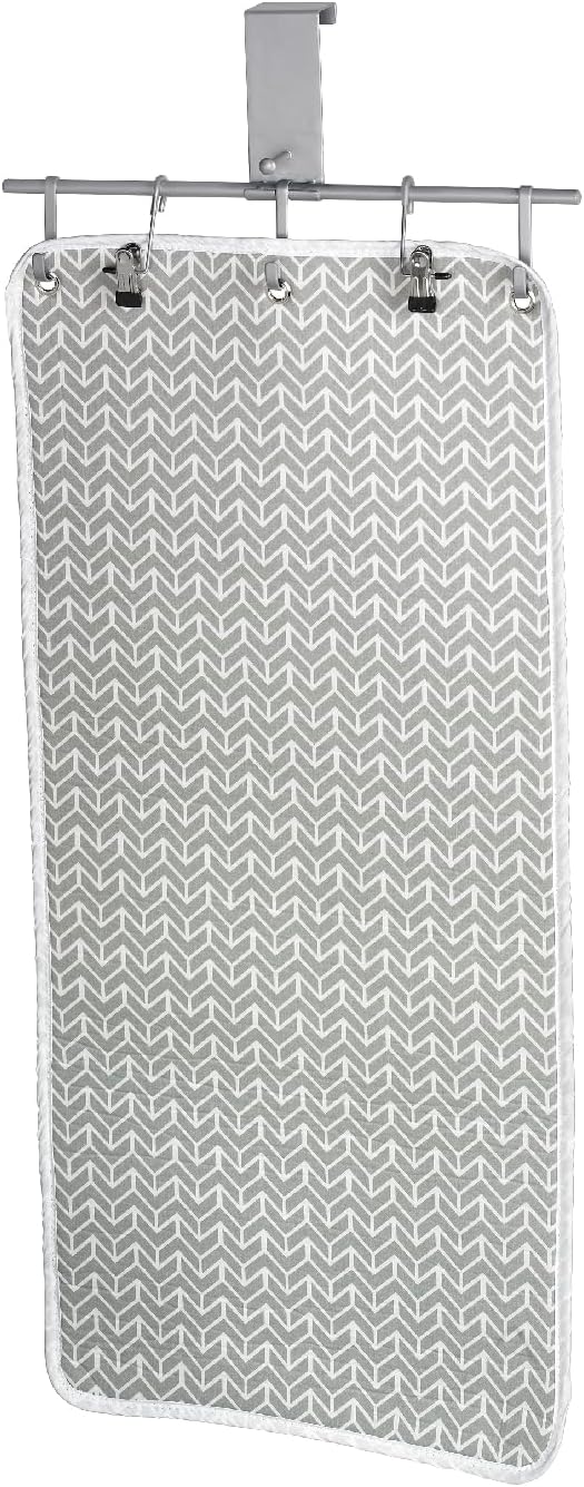 Polder Over-the-Door Steaming Station, Clothes Steamer Station, 100% Cotton Cover with Water Protection Layer, Portable Garment Steamer Pad, Ideal for Home and Travel, 38" x 19"
