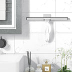 AmazerBath Squeegee for Shower Glass Door, Shower Squeegee for Glass Doors - All-Purpose Squeegee with Hook for Shower Doors, Windows, Mirrors, Tiles and Car Glass, 12 Inches - Clear