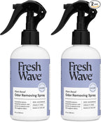 Fresh Wave Lavender Scent Odor Removing Spray, 8 fl. oz. | Pack of 2 | Odor Absorber for Home, Furniture, Fabrics & Trash | Safer Odor Relief