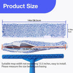 4 Pack 14" Microfiber Window Scrubber Refill Replacement Compatible with Unger 966540 Professional Scrubber Refill Sleeve, Reusable Squeegee Cloth Sleeve for MR.SIGA Professional Window Cleaning