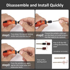 Cordless Rotary Tool, 3.7V Li-ion Mini Rotary Multi-Tool Kit with Variable Speed, 42pcs Accessories Kit Electric Rotary DIY Grinder for Polishing, Cleaning and Engraving Orange