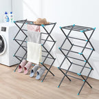 APEXCHASER Clothes Drying Rack, 3-Tier Laundry Drying Rack for Clothes, Expandable Metal Clothing Dryer, Collapsible Towel Rack, Air Drying Rack, Graphite