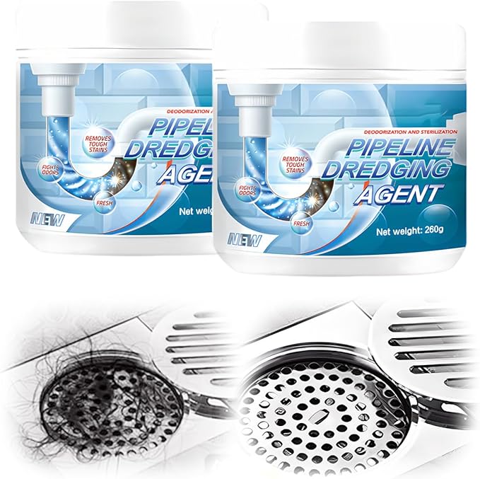 Drain Clog Remover, Powerful Pipe Dredging Agent, Sink Drain Cleaner for Kitchen Bathroom, Unclogging Solution for Pipes, Toilets & Showers (3)