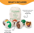 Wool Dryer Balls - Dry 1,000 Loads - 6 Pack Eco - Friendly Zero Waste - Organic Handmade in Nepal - Fair Trade by Woolygon