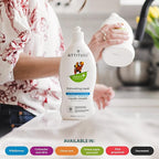Bundle of ATTITUDE Kitchen Cleaner, EWG Verified, Advanced Degreasing Power, Plant and Mineral-Based, Vegan, Citrus Zest, 27.1 Fl Oz + Dishwashing Liquid, Citrus Zest, 23.7 Fl Oz