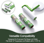10 inch Mega Lint Roller Refills for Evercare Pet Mega Lint Roller and Leo Cleaning Roller, Fits Most 10" Supersize Lint Rollers with 2 1/16" ID, Total 240 Easy Tear Sheets (Pack of 4)