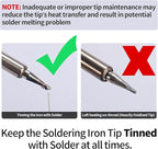 YIHUA 926 III 110W Soldering Iron Station Kit with LED Display, 2 Helping Hands, 3 Extra Iron Tips, 35g Lead-Free Solder, Solder Sucker, S/S Tweezers, °C/°F Conversion, Calibration & Sleep Features