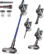 NADALY Cordless Vacuum Cleaner for Home, 500W 40KPA Stick Vacuum Cordless with 45Mins Runtime, Anti-Tangle, Lightweight, 1.5L Dust Cup, 8-in-1 Rechargeable Vacuum for Hardwood Floor Carpet Pet Hair
