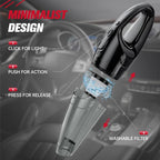Handheld Vacuum Cordless Rechargeable, Car Vacuum Cleaner with LED, USB Charge, 1.65LBs Hand Vacuum Cordless, for Car/Home/Pet
