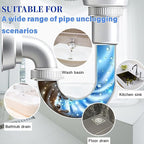 2PCS Powerful Pipe Dredging Agent,Pipeline Dredging Agent,350ml Drain Clog Remover Agent,Unclog Toilet Clog And Kitchen Sink Pipe Unblocker Powder