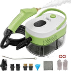 Steam Cleaner,15s Heat-Up,1.4L Tank,Steamer for Cleaning with 10 pcs Accessories,Multi-2500W High Temperature and Pressure handheld steamer,Steam Clea (1-Green)