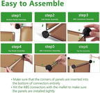 C&AHOME Cube Storage Organizer, 6-Cube Shelves Units, Closet Cabinet, DIY Plastic Modular Book Shelf, Ideal for Bedroom, Living Room, Office, 36.6" L x 12.4" W x 36.6" H Cocoa UPCS06C