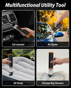 Car Vacuum 19000Pa Powerful Suction, Cordless Handheld Vacuum Cleaner & Air Duster, Portable Hand Held Mini Vacuum Rechargeable for Car, Home & Office