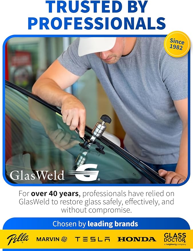 ProClean Hard Water Spot Remover - For Glass, Metal & More - Includes Applicator Pad - Water Stain Remover Kit - Use on Car Window or Shower Door