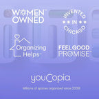 YouCopia DrawerFit Sliding Drawer Tray with Adjustable Dividers, Expandable Kitchen Storage Organizer, Speckled White