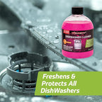 Velocity Dishwasher Cleaner and Deodorizer – 8 Uses Per Bottle. Dishwasher Cleaner and Descaler Deodorizes Interior for Sparkling Dishes, Freshens Machine & Neutralizes Odor