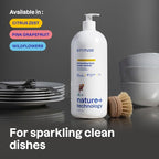 ATTITUDE Dish Soap, EWG Verified, Plant-Based & Vegan Dishwashing Liquid, Naturally Derived, Wildflowers Scent, 33.8 Fl Oz