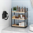 HNRLOY Bathroom Counter Organizer,Bathroom Countertop Organizer,Counter Shelf,Countertop Storage,Organization and Storage,Makeup Shelf,Sink Caddy(Burlywood 3 Tier)