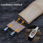 2 Pack Axe Handle Replacement for Camping Gardening Axe, 13in Hickory Hatchet Handle Replacement with Wooden and Steel Wedges Camping Essentials
