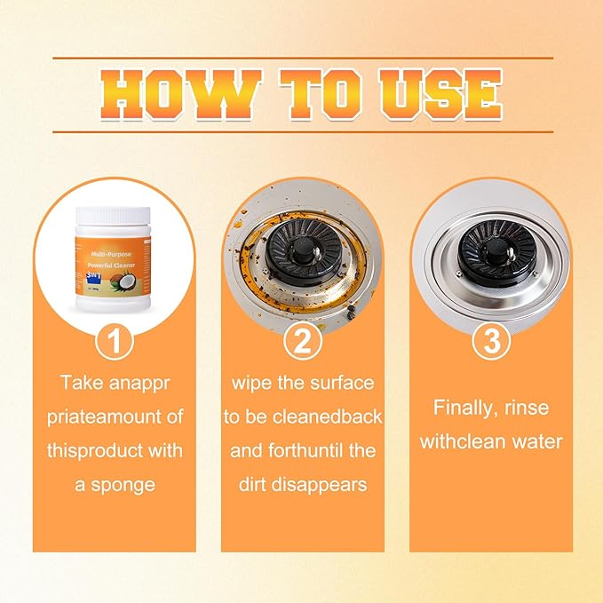 Multi-Purpose Powerful Cleaner for Kitchen,Heavy Kitchen Duty Degreaser,All-Purpose Cleaner Removes Stains