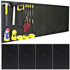 WallPeg Pegboard Kit - 4 Each 24"x16" Peg Board Panels - Made in USA - Mounted Size is 48" x 24" Pegboards Wall Organizer for Walls Home, Garage Tool Storage, Office Organization, Kitchen, Craft Room