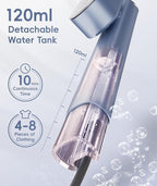 Travel Steamer for Clothes, 100-240V Dual Voltage Portable Garment Steamer, 1000W Travel Size Handheld Steamer & Iron 2 in 1 for Global & Europe Travel, Business, Home, Silver