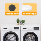 SpaceAid Washer Dryer Countertop, Laundry Wood Shelf Topper with Edge, 54" Width x 27.5" Depth Cover Guard Organizer for Washer and Dryer Laundry Hamper Counter Storage Organization (White)