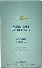 Bath & Body Works Moonlit Goddess Fabric Care Dryer Sheets - 2 Boxes (80 Sheets Total) - with a Peach Gardenia Sample Soap