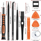 SHARDEN 58 in 1 Small Precision Screwdriver Set Magnetic Mini Screwdriver Set with Case Professional Electronic Tools Kit for iPhone, MacBook, Computer, Laptop, PC, RC, PS4, Xbox, Eyeglasses, Watch