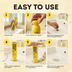 Foaming Drain Cleaner, Sink Cleaner and Deodorizer, Drain Clog Remover for Kitchen Sinks, Bathrooms, Shower Drains, Tubs, Washbasin, Clogged Pipe Opener, Lemon, 2 Pack