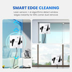 M84 Smart Window Cleaning Robot - 4800PA Suction, 4-Way Spray & Wet Wiping, Auto Edge Detection, 4 Cleaning Modes, Compact Design with Smart Path Planning, Safe for High-Rise Glass/Tiles (White)