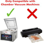 UltraSource - Chamber Machine Pouches 3 Mil Thickness, 10" x 18", Pack of 500 Vacuum Chamber Pouches, BPA-Free Pre-Cut Chamber Vacuum Sealer Bags with tear notch
