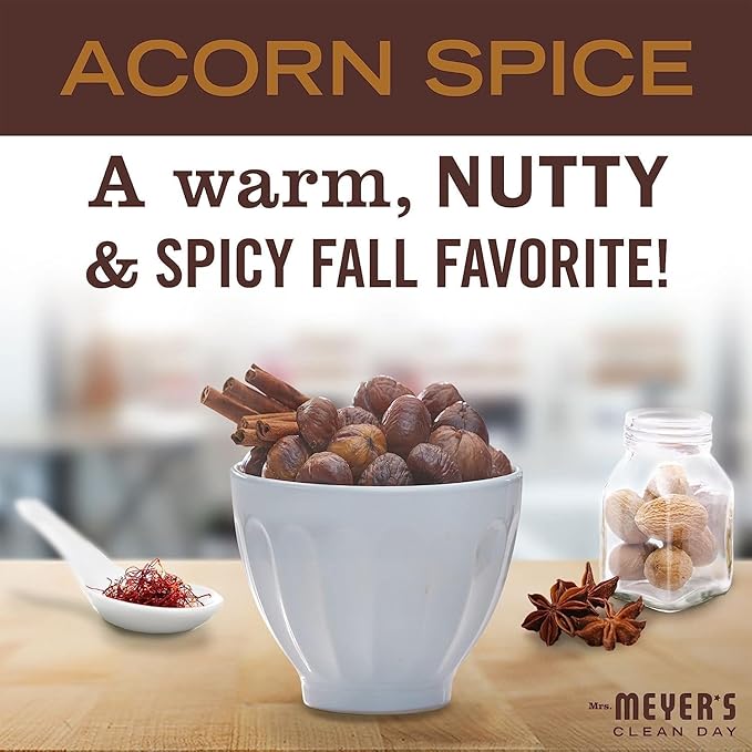 Mrs. MEYER'S CLEAN DAY Acorn Spice + Apple Cider Variety, 1 Multi-Surface Cleaner, 16 OZ, 1 Multi-Surface Cleaner, 16 OZ, 1 CT Acorn Spice + Apple Cider
