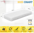 KLEEN HANDLER Light White Cleaning Pad | Multipurpose Household Scrub, Non-Scratch for Delicate Surfaces (Pack of 5)