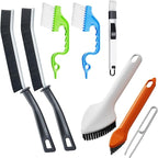 Crevice Cleaning Brush, Hard Bristle Crevice Cleaning Brushes, 3 in 1 Cleaning Brushes for Household Use Multifunctional Gap Cleaning Brush for Bathroom Kitchen Window Groove Corner Small Spaces