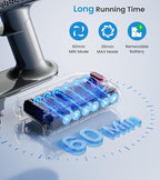 Cordless Vacuum Cleaner, 500W/45Kpa Vacuum Cleaners for Home with LED Display, 8 in 1 Lightweight Stick Vacuum with 60Min Runtime, Anti-tangle, Wall Mount Charging for HardFloor/Carpet/Pet Hair