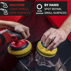 menzerna Signs of use Remover Kit I Car polishing Set with Menzerna Medium Cut 2500 (16oz) and 6 Inch Polishing Pad I Moderate Scratch Repair Kit for All Types of Vehicles