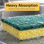 Kitchen Sponges for Washing Dishes, Non-Scratch Cellulose Dish Scrub Sponges, Cleaning Sponges for Household Use, Safe Cleaning Products, Kitchen Sponges Pack of 12, by Superio