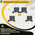 Garage Storage Hooks Heavy Duty Steel Tool Organizer Wall Mount Hangers Hooks Racks for Ropes Hoses and Garden Yard Tools Organization Holder Bulk Items Hanging Tool 9 Inch (2 PACK)