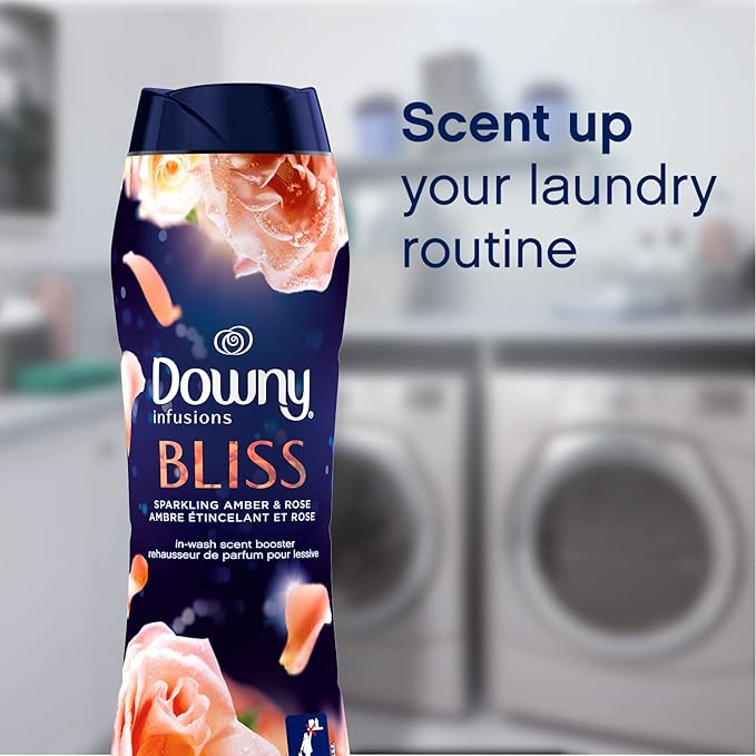 Downy Infusions in-Wash Scent Booster Beads, Amber Blossom, 14.8 Ounce