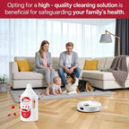 Floor Cleaning Solution Rose Scent, Compatible with Roborock Cleaning Solution Quick Drying Without Residue Suitable for All Robot Vacuums and Wet Dry Dual-Use Vacuum Cleaners (1 L, Rose)