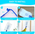 60 Count Disposable Duster Refills for Cleaning, for Swiffer Duster Refill, Multi-Surface Dusting Refills, Dusting Furniture, Blinds, Ceiling Fans, Helps Remove Allergens