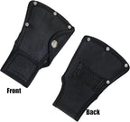 2Pcs Hatchet Cover for 1-1/4lb Axe, Black Ax Head Sheath Holster for Outdoor Hiking Camping Blade Protection, Double Snap Hatcher Blade Protector