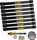 ELEAD Magnetic Storage Organizer Tool Holder - 9-Piece Wall Mount Rack Garage Organization Power Magnet Hanger Workbench Board Slatwall Van Organizers Mounted Hanging Strip